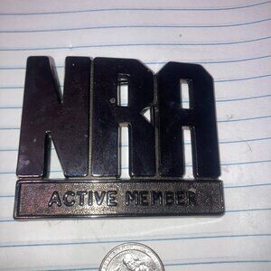 NRA active member belt buckle